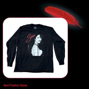 Selena Long-sleeved Black T-Shirt